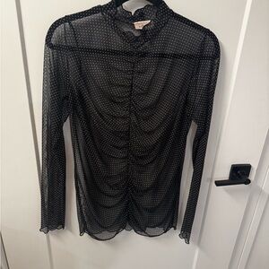 Buckle Black Sheer Shirt